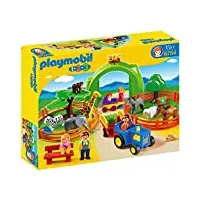 playmobil - 6754 - jeu de construction - coffret grand zoo 1.2.3