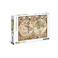 clementoni - 33531 - puzzle 3000 pièces - carte ancienne