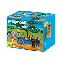 playmobil - 4828 - jeu de construction - buffle africain avec zèbres