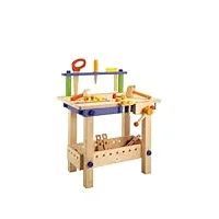 sevi - 82082 - jeu de construction - table de travail pour charpenterie