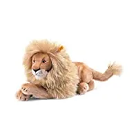 steiff - 64135 - lion en peluche leo - 43 cm - couché