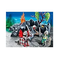 playmobil - 4147 - figurine - compact set - chevaliers dragons