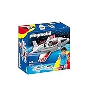 playmobil - 4342 - jeu de construction - avion à réaction à emporter
