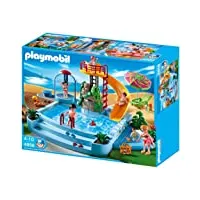 playmobil - 4858 - jeu de construction - piscine avec toboggan