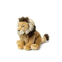 wwf - peluche lion - peluche réaliste avec de nombreux détails ressemblants - douce et souple - normes ce - hauteur 23 cm