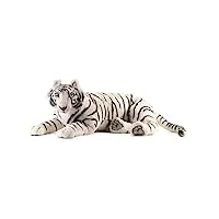 hansa peluche tigre blanc couché 100cml