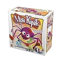 asmodee - miss kipik - jeu de société pour enfants dès 4 ans- jeu d'action & d’adresse - délivrez les insectes de la toile d'araignée - pour jouer en famille - 2 à 6 joueurs - 15 min