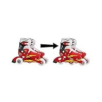 stamp - disney - cars - j892301 - vélo et véhicule pour enfant - patins en ligne 2 en 1 - 3 roues cars2 - taille 27-30, rouge