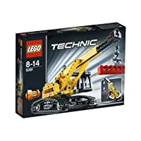 lego technic - 9391 - jeu de construction - la grue sur chenille