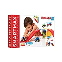 smartmax - les cascadeurs - stunt cars - jouet de construction magnétique - crée tes véhicules et circuits - pour enfants à partir de 3 an