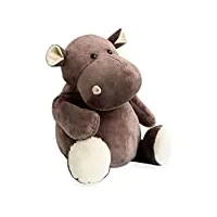 histoire d'ours - peluche hippopotame - 80 cm - marron - idée cadeau enfant - hippo - dans la savane - ho1287