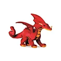 hansa peluche dragon rouge 25cmh/42cml