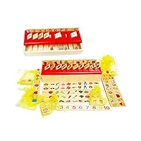 toys of wood oxford boîte de tri en bois pour bébé - jouets éducatifs montessori - jeu d'apprentissage pour les chiffres les formes. coffret en bois pour le tri par catégorie - jeu d'association.