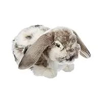 living nature lapin aux oreilles tombantes, lapin en peluche doux et réaliste, peluche Écologique naturli, 18cm
