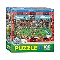 eurographics spot and find football mo puzzle 100 pièces
