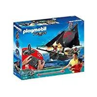 playmobil - 5238 - jeu de construction - bateau pirates avec moteur submersible