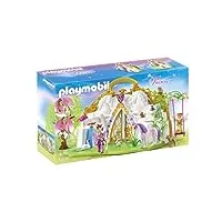 playmobil - 5208 - figurine - parc enchanté des fées et licorne transportable