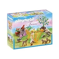 playmobil 5451 - fairies fée de la musique avec animaux de la fôret