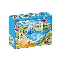 playmobil - 5433 - figurine - famille avec piscine et plongeoir