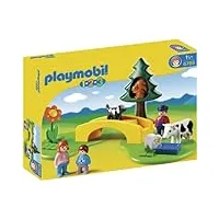 playmobil - 6788 - figurine - famille avec animaux de la prairie