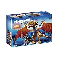 playmobil - 5483 - figurine - dragon d'or avec soldat