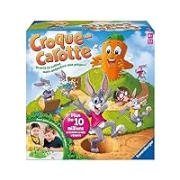 ravensburger - croque carotte - jeu de société - enfants et parents - jeu de parcours rigolo - de 2 à 4 joueurs à partir de 4 ans - mixte - 22223 - version française