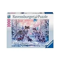 ravensburger - puzzle adulte - puzzle 1000 p - loups arctiques - 19146