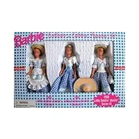 barbie collector edition little debbie figurine set series 111 w 3 dolls each 4-1/2" tall (1997)