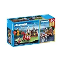 playmobil - 5168 - figurine - compact set anniversaire - tournoi des chevaliers avec canon