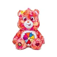 bisounours 35cm peluche moyenne (eco friendly) - flower power bear pack solide