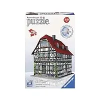 ravensburger - 12572 - puzzle 3d building - 216 pièces - maison À colombages
