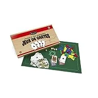 jeujura - 8145- jeux de société-coffret de jeux de cartes - coffret en bois