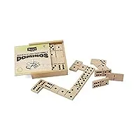 jeujura - 8141- jeux de société-jeu de grands dominos en bois - coffret en bois