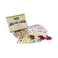 jeujura - 8139- jeux de société-jeu de loto - coffret en bois