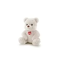 trudi - 25172 - peluche - ours blanc tolomeo - 27 cm