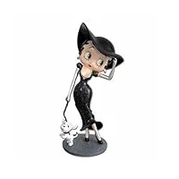 betty boop - pudgy marchant - robe de scintillement noires - figurine de collection - 34cm
