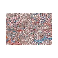 1000 piece jigsaw puzzle where's wally? woof of the country (49x72cm)