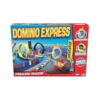 domino express - crazy race - jeu de construction - a partir de 6 ans - courses de dominos - deviens le roi de la cascade - a jouer seul, en famille ou entre amis - 1 joueur et plus