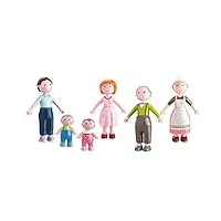 haba poupées courbées little friends parents, grands parents et bébés