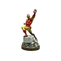 marvel resin statue heroes premier collection iron man figurine, feb172611, multicolore