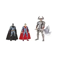 justice league - fgg57 - coffret de combat 3 figurines 15 cm