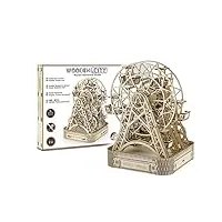 wooden.city wooden mechanical model kit to build - ferris wheel - open mechanism - birthday for teens and adults - 3d puzzle diy toy - laser cut - size 220 mm x 260 mm x 322 mm…