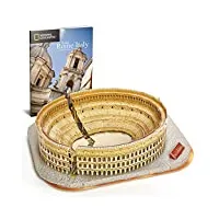 cubicfun puzzle 3d national geographic italie rome - the colosseum architecture modèle cathédrale artisanat kits cadeau pour enfants et adultes, 131 pièces