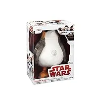 funko sw05122 star wars sw05122 episode viii: premium 2017 style: refresh 15" talking plush with light and sound solid in gift box: porg multicolore