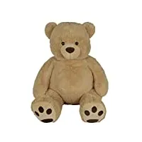 nicotoy - ours en peluche, beige, 135cm, à partir de 0 mois