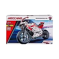 meccano - ducati moto gp - superbe réplique moto ducati gp - coffret inventions avec 350 pièces et 2 outils - jeu de construction - 6044539 - jouet enfant 10 ans et +