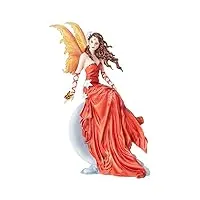 nemesis now ltd crimsonlily - figurine de fée de la lune rouge et ses compagnons papillons 28.5cm