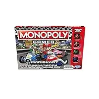 monopoly - jeu de societe monopoly gamer mario kart - version française, multicolore, l, de 2 à 4 joueurs