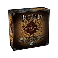 the noble collection harry potter marauders map 1000pc jigsaw puzzle - 35 x 13in over sized puzzle - harry potter film set movie props wand - gifts for family, friends & harry potter fans