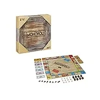monopoly rustic, édition spéciale en bois, le classique des jeux de société, exclusif à amazon (allemand)